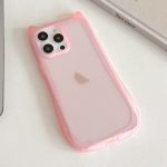 Mattierte transparente TPU-Telefonhülle mit Katzenkopf, For iPhone 14 Pro, For iPhone 14 Pro Max, For iPhone 13 Pro Max