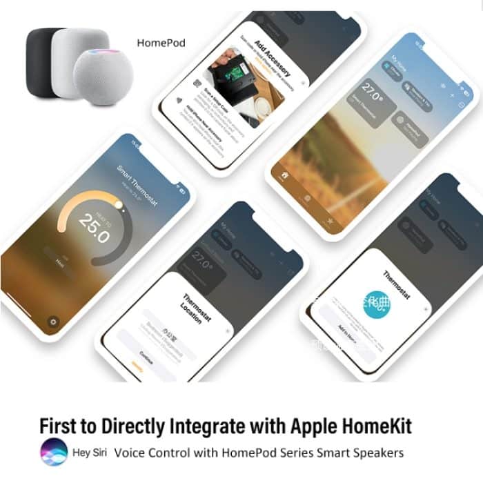 WiFi Smart Home LED-Thermostat mit Matter, BHT-009GALW-MT Water Heating, BHT-009GBLW-MT Electric Heating, BHT-009GCLW-MT Boiler Heating – Bild 9