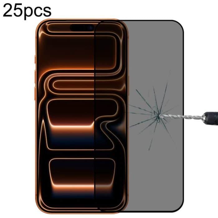 EDA007125708.jpg 25 Stück Anti-Spion-Siebdruckfolie aus gehärtetem Glas, For iPhone 16 Pro Max, For iPhone 16 Pro, For iPhone 16 Plus, For iPhone 16 – Bild 1