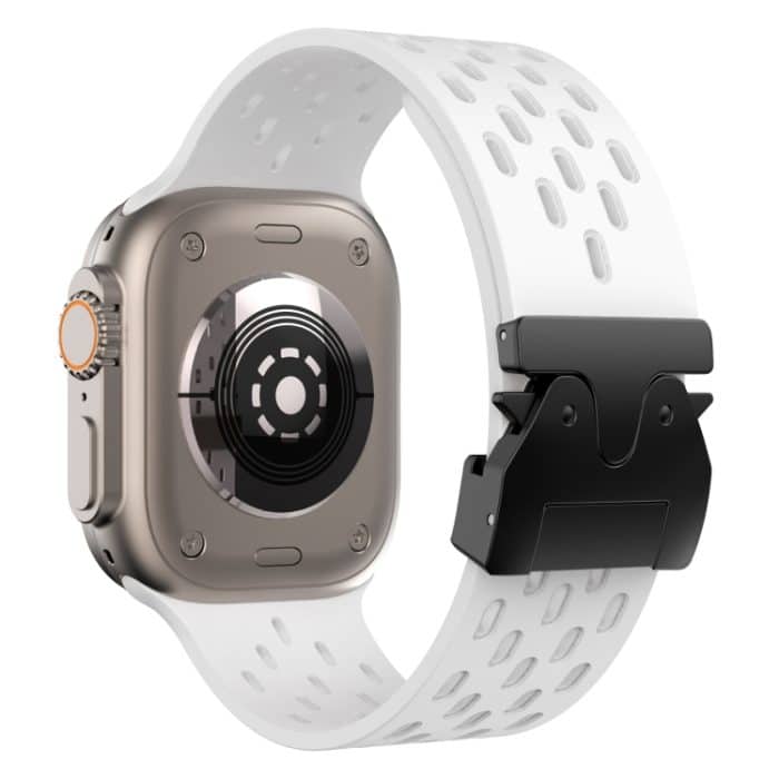 Uhrenarmband aus Mesh-Silikon mit Schnalle, For Apple Watch 46mm / 49mm / 45mm / 44mm – Bild 2