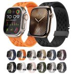 Uhrenarmband aus Mesh-Silikon mit Schnalle, For Apple Watch 46mm / 49mm / 45mm / 44mm – Bild 7