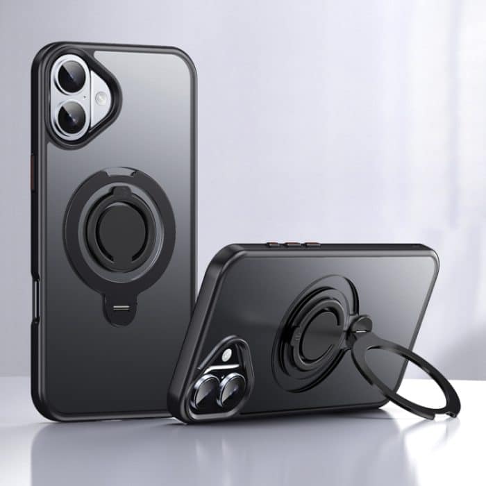 Frosted MagSafe magnetische drehbare Ringhalter-Telefonhülle, For iPhone 15 Plus, For iPhone 15, For iPhone 14 Plus, For iPhone 14, For iPhone 14 Pro, For iPhone 14 Pro Max – Bild 1