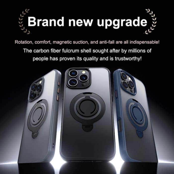 Frosted MagSafe magnetische drehbare Ringhalter-Telefonhülle, For iPhone 15 Plus, For iPhone 15, For iPhone 14 Plus, For iPhone 14, For iPhone 14 Pro, For iPhone 14 Pro Max – Bild 2
