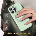 MagSafe-Telefonhülle aus flüssigem Silikon mit drehbarem Halter, For iPhone 14 Pro Max, For iPhone 13 Pro Max, For iPhone 13 Pro, For iPhone 13 – Bild 7