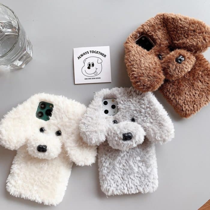 TPU-Telefonhülle mit Teddy-Hunde-Plüsch, For iPhone 12, For iPhone 12 Pro Max, For iPhone 12 Pro, For iPhone 12 mini – Bild 2
