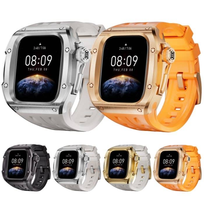 RedPepper Armor Metallgehäuse Integriertes Silikonarmband, For Apple Watch Series 10 46mm – Bild 12