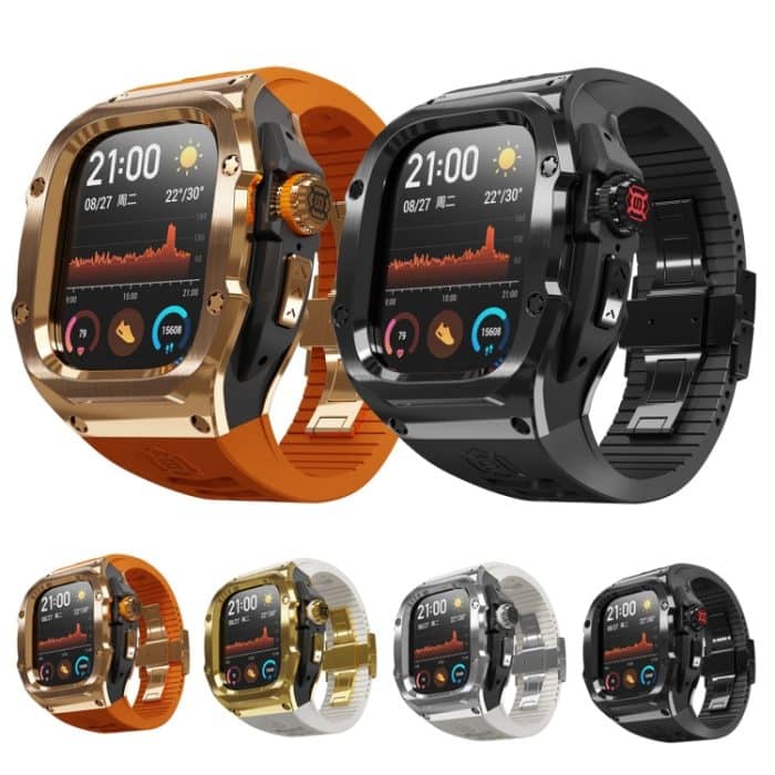 RedPepper Armor Metallgehäuse Integriertes Silikonarmband, For Apple Watch Ultra 1 / 2 49mm – Bild 12