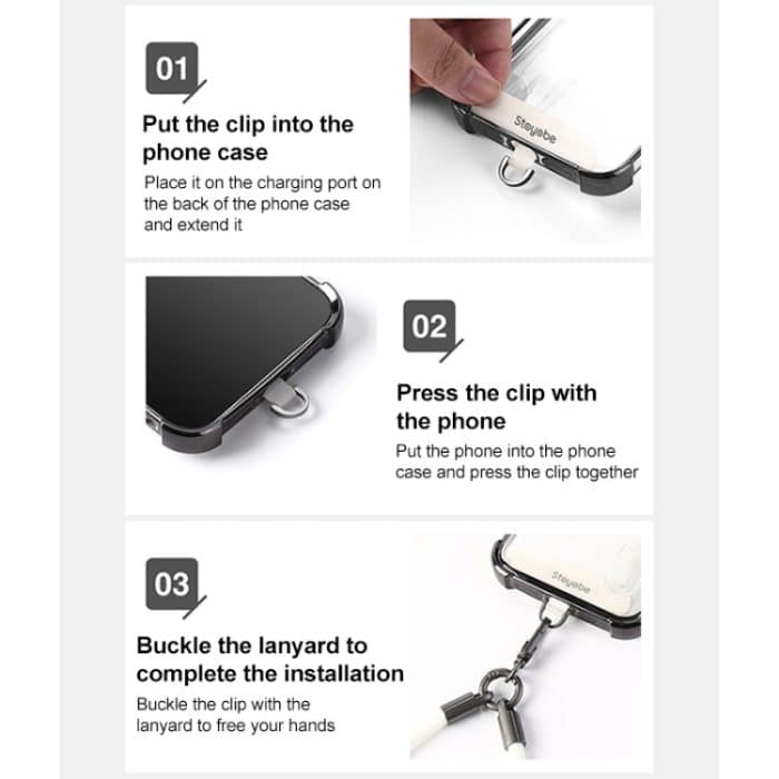 DUX DUICS Stoyobe PL-II Universal-Handgelenkband aus Silikon gegen Verlust des Telefons, PL-II – Bild 13