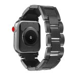 Uhrenarmband aus Edelstahl mit 3 Perlen und Wellenfaden, For Apple Watch 46mm / 49mm / 45mm / 44mm, For Apple Watch 42mm / 41mm / 40mm / 38mm