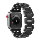 Uhrenarmband aus Edelstahl mit fünf Perlen und Streifen, For Apple Watch 46mm / 49mm / 45mm / 44mm, For Apple Watch 42mm / 41mm / 40mm / 38mm