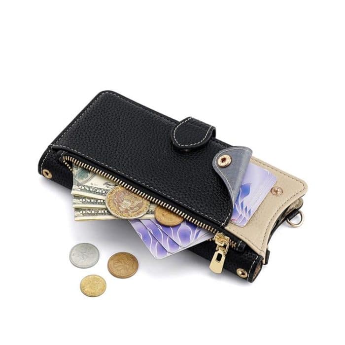 Crossbody-Kette mit Fischschwanz-Motiv, Litschi-Leder, Handyhülle, For iPhone 16 Pro – Bild 4