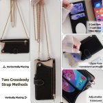 Crossbody-Kette mit Fischschwanz-Motiv, Litschi-Leder, Handyhülle, For iPhone 16 Pro – Bild 5