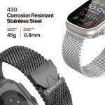 DUX DUCIS Milanese Air Series Magnetisches Uhrenarmband aus Edelstahl, For Apple Watch 46mm / 49mm / 45mm / 44mm, For Apple Watch 42mm / 41mm / 40mm / 38mm – Bild 4