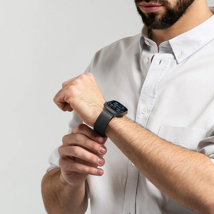 DUX DUCIS Milanese Air Series Magnetisches Uhrenarmband aus Edelstahl, For Apple Watch 46mm / 49mm / 45mm / 44mm, For Apple Watch 42mm / 41mm / 40mm / 38mm – Bild 7