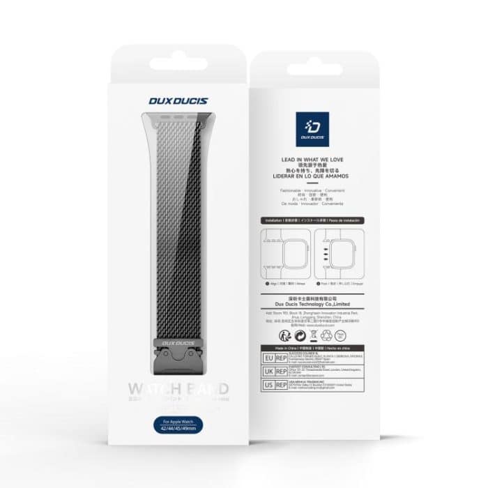 DUX DUCIS Milanese Air Series Magnetisches Uhrenarmband aus Edelstahl, For Apple Watch 46mm / 49mm / 45mm / 44mm, For Apple Watch 42mm / 41mm / 40mm / 38mm – Bild 8