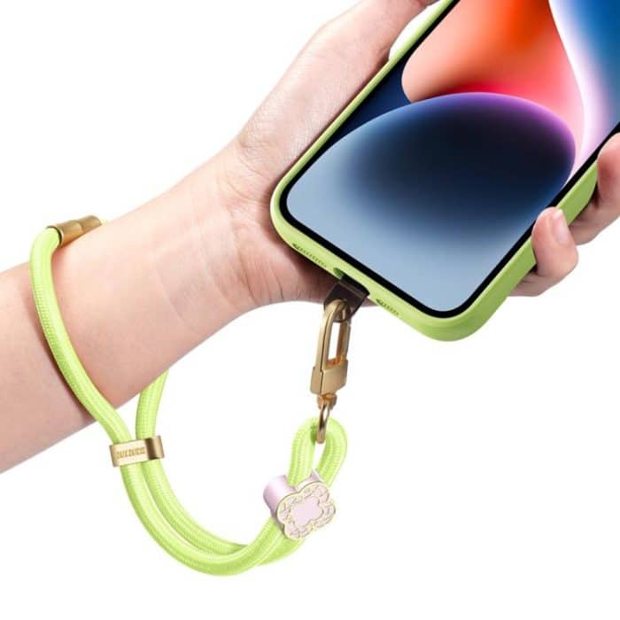 DUX DUCIS Garden Series – Verstellbares, kurzes Telefon-Umhängeband mit Begonienmuster – Bild 1