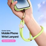 DUX DUCIS Garden Series – Verstellbares, kurzes Telefon-Umhängeband mit Begonienmuster – Bild 3