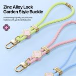 DUX DUCIS Garden Series – Verstellbares, kurzes Telefon-Umhängeband mit Begonienmuster – Bild 6