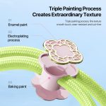 DUX DUCIS Garden Series – Verstellbares, kurzes Telefon-Umhängeband mit Begonienmuster – Bild 7