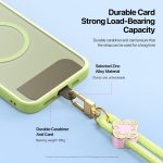 DUX DUCIS Garden Series – Verstellbares, kurzes Telefon-Umhängeband mit Begonienmuster – Bild 8