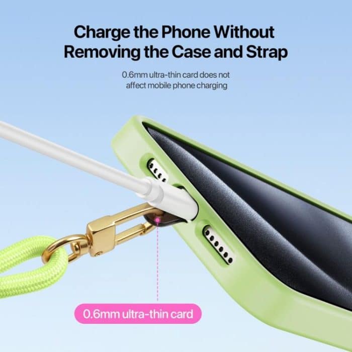 DUX DUCIS Garden Series – Verstellbares, kurzes Telefon-Umhängeband mit Begonienmuster – Bild 9