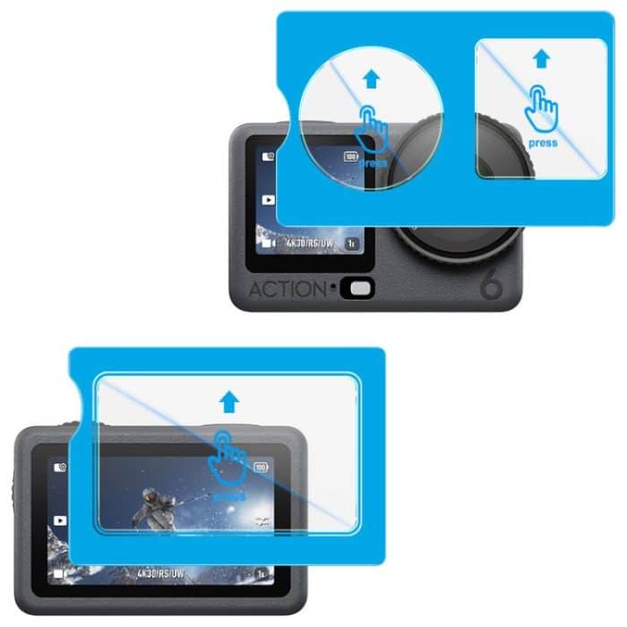 imak Panzerglasfolie mit Kameralinsenfolie, selbstpositionierende Version, For DJI Osmo Action 5 Pro, For DJI Osmo Pocket 3, For DJI Osmo Action 4 – Bild 1
