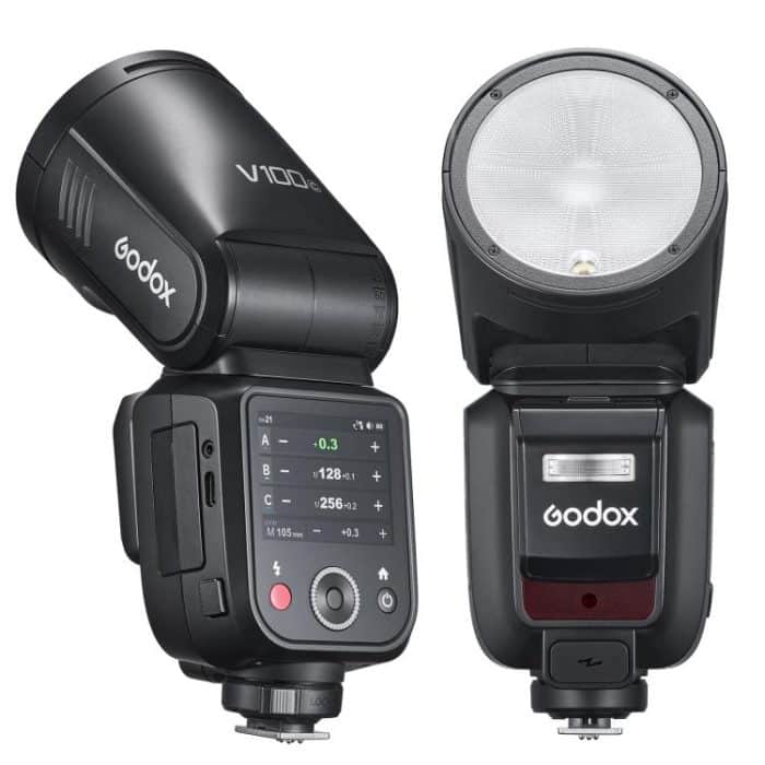 Godox V100 Round Head TTL Flash Speedlite, For Canon, For Nikon, For Sony, For FUJIFILM, For Olympus – Bild 1