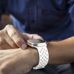 Kalebol Mesh Silver Umbrella Buckle Silicone Strap – Bild 5