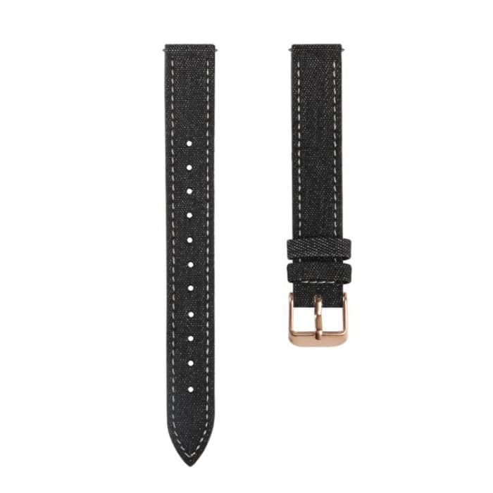 Kalebol Linen Leather Watch Strap, For Garmin Lily 2 14mm – Bild 1