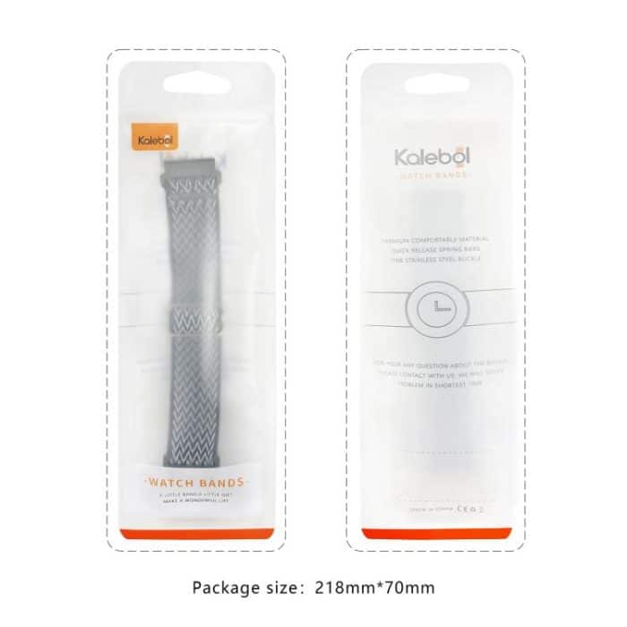 Kalebol Eight Buckle Wavy Braided Nylon Watch Band – Bild 7