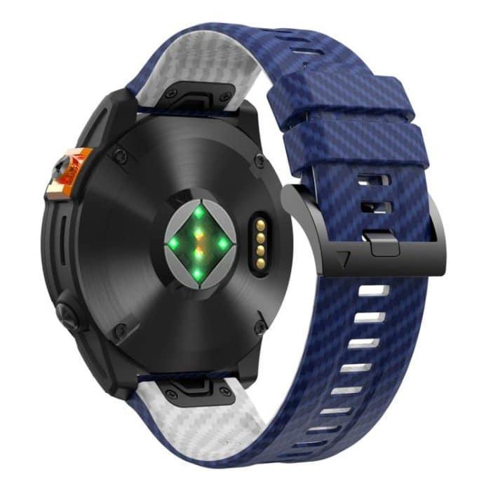 Kalebol Two Color Carbon Fiber Print Silicone Watch Band – Bild 2