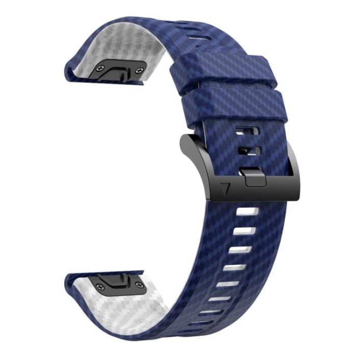 Kalebol Two Color Carbon Fiber Print Silicone Watch Band – Bild 3