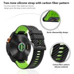 Kalebol Two Color Carbon Fiber Print Silicone Watch Band – Bild 7