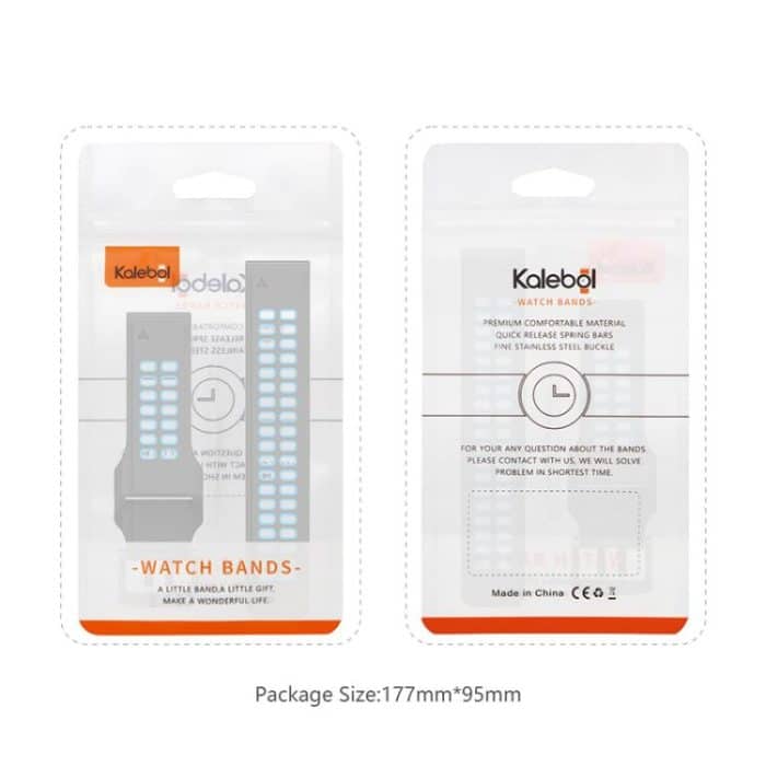 Kalebol Tow Row Holes Silicone Watch Band – Bild 8