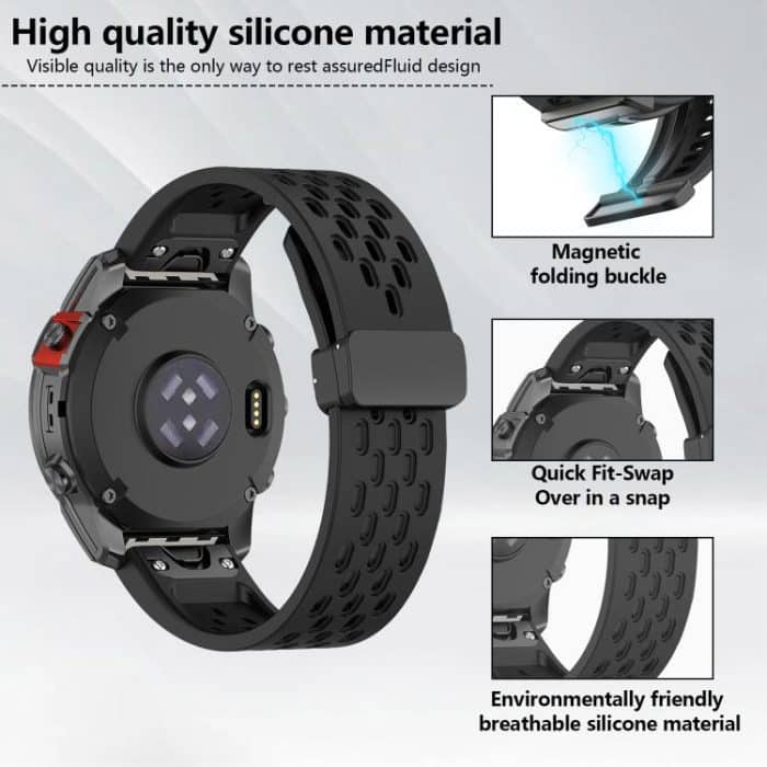 Kalebol Magnetic Buckle Silicone Watch Band – Bild 4