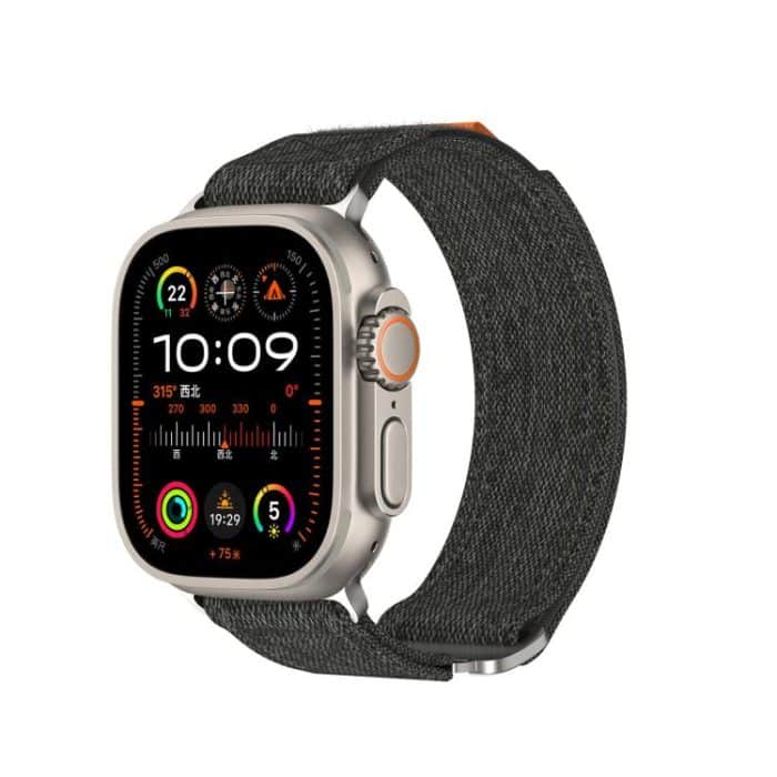 Kalebol Canvas Pattern Nylon Loop Strap, For Apple Watch 46mm / 49mm / 45mm / 44mm, For Apple Watch 42mm / 41mm / 40mm / 38mm – Bild 1