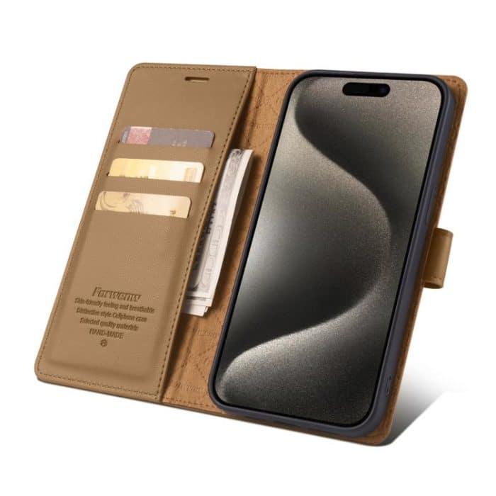 Forwenw F6 Series RFID Leather Phone Case, For iPhone 13, For iPhone 13 mini, For iPhone 12 / 12 Pro, For iPhone 12 Pro Max, For iPhone 12 mini – Bild 4