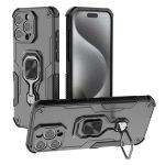 Metal Kickstand TPU Hybrid PC Phone Case, For iPhone 16, For iPhone 15 Pro Max, For iPhone 15 Pro, For iPhone 14 Plus / 15 Plus