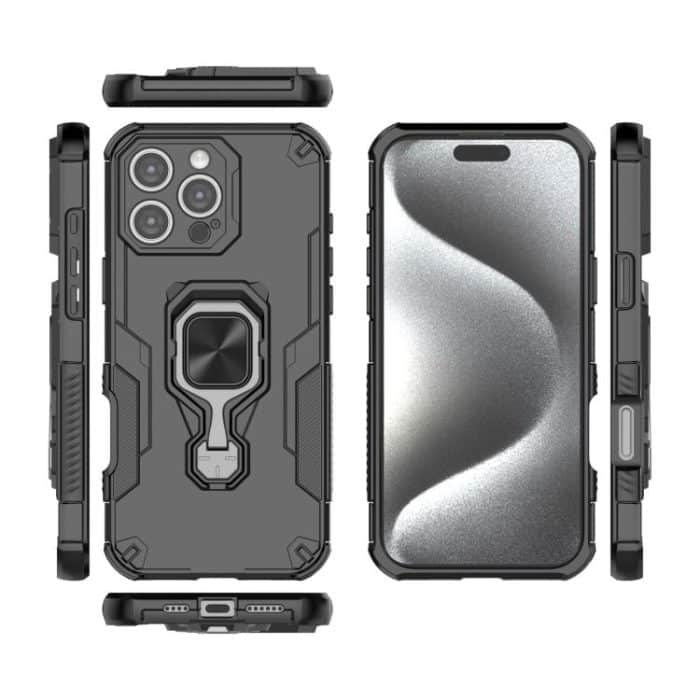 Metal Kickstand TPU Hybrid PC Phone Case, For iPhone 16, For iPhone 15 Pro Max, For iPhone 15 Pro, For iPhone 14 Plus / 15 Plus – Bild 3