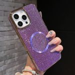 Electroplating PC Glitter Grain MagSafe Phone Case, For iPhone 15, For iPhone 14 Plus, For iPhone 14, For iPhone 14 Pro – Bild 2