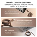 Momax Mag.Link Magnetic 60W USB-C / Type-C to USB-C / Type-C Data Cable – Bild 7