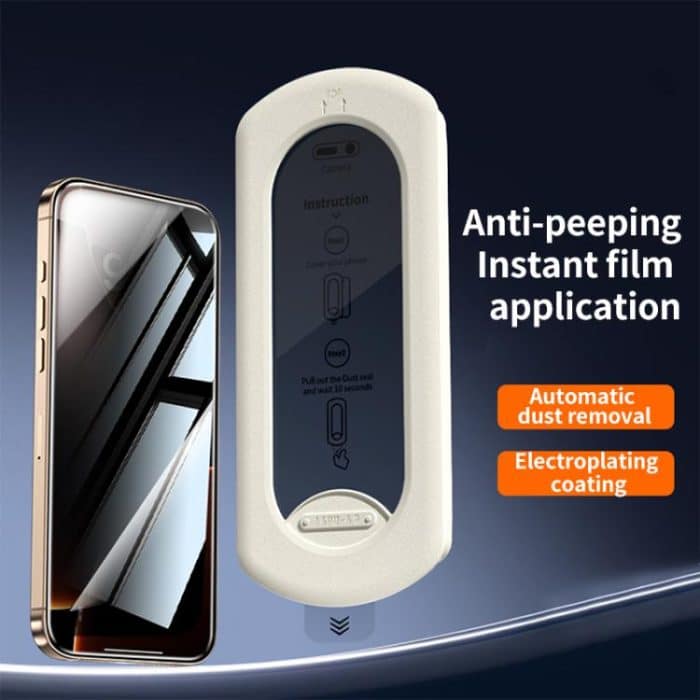 Easy Install Box Dust-Free Privacy Tempered Glass Film, For iPhone 11 Pro Max / XS Max, For iPhone 11 / XR, For iPhone 11 Pro / X / XS – Bild 2