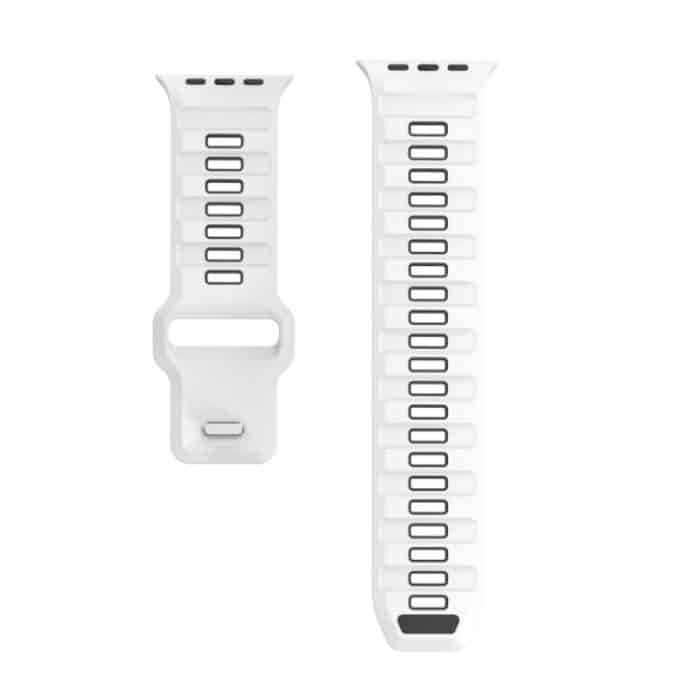 Checkered Reverse Buckle Silicone Watch Band, For Apple Watch 46mm / 49mm / 45mm / 44mm – Bild 3
