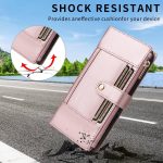 Crossbody Strap RFID Blocking Zipper Wallet Leather Phone Case, For iPhone 15, For iPhone 14 Plus – Bild 6