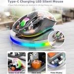 HXSJ M333 Three Modes Transparent Wireless Mouse – Bild 6
