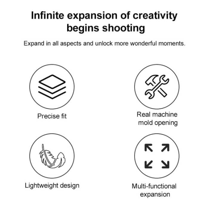 For DJI Osmo Pocket 3 Adapter Expansion Bracket, Frame with Screw, Frame with Backpack Clip, Frame with Head Strap, Frame with Chest Strap, Frame with Crab Clamp, Frame with Neck Bracket – Bild 5