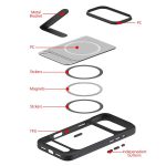 Kalebol MagSafe Invisible Tilt Holder PC Hybrid TPU Case, For iPhone 16 Pro Max, For iPhone 16 Pro, For iPhone 16 Plus, For iPhone 16 – Bild 6