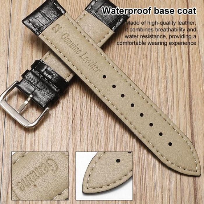 xDfind Bamboo Texture Pin Buckle Leather Watch Band, For Samsung Galaxy Watch7 / FE / 6 / 5 / 4 20mm, For Samsung Galaxy Fit3 SM-R390 20mm – Bild 5
