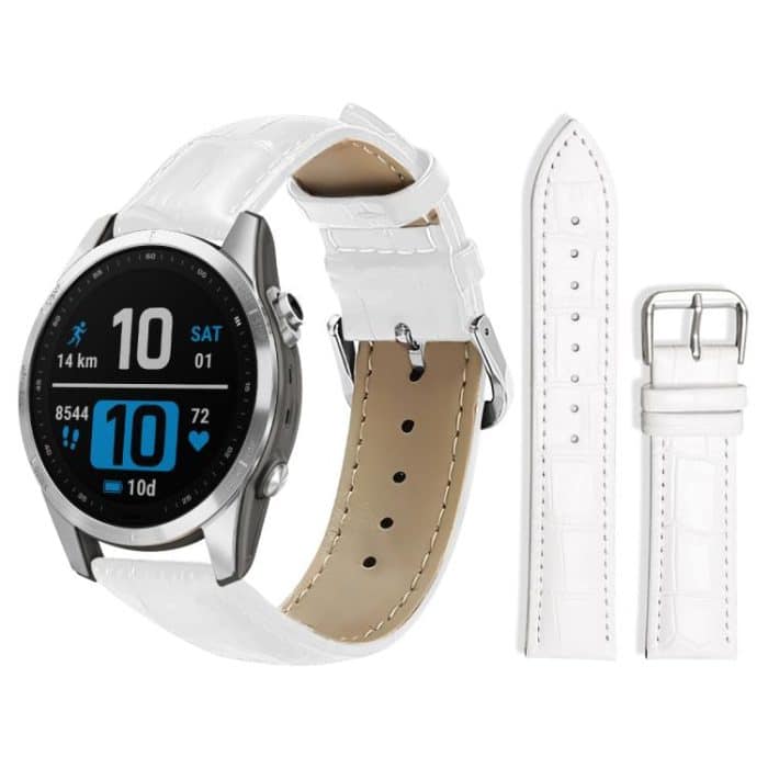 xDfind Bamboo Texture Pin Buckle Leather Watch Band, For Garmin Fenix 8/7S/6S/5S 20mm 18mm, For Garmin Forerunner 45/45S/Swim2 18mm – Bild 1