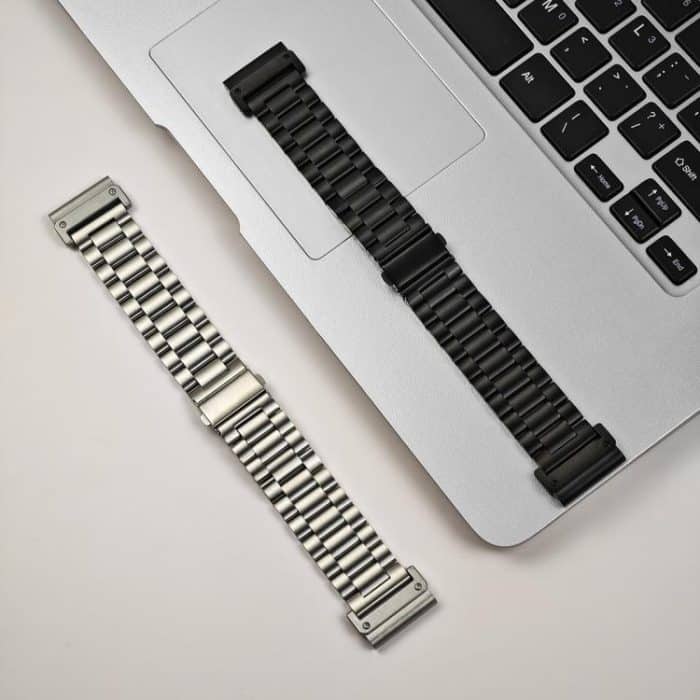 Tri-beads Flat Buckle Titanium Alloy Watch Band, Tactix Connector, For Garmin 26mm, For Garmin 22mm, For Garmin 20mm – Bild 3